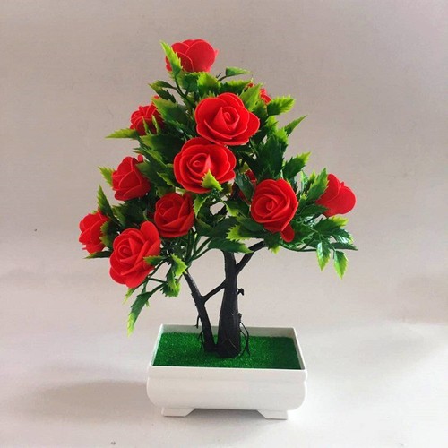Artificial rose tree potted - tree,