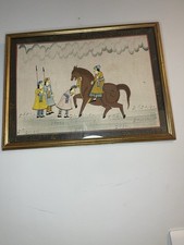 Vintage Hand-Painted Indian /