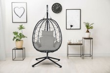Rattan Effect Swing Chair