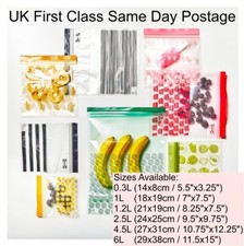 IKEA ISTAD Resealable Plastic Zip Lock Bags Food Sandwich Freezer Reusable