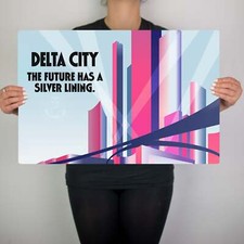 Delta City Robocop Metal Movie Poster ED209 OCP Omni Consumer Products