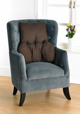 BROWN BACK SUPPORT CUSHION FOR