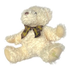 HARRODS Beige Vintage 1990's Teddy Bear (11 inch wide & 9 inch height)