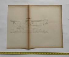 Classic Yacht Blueprint Plate