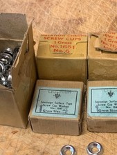 made in england screw cup washers nettlefolds free postage brass ohrome chromed