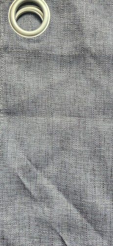 Eyelet pair curtains grey - eyelet,