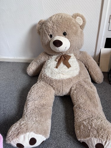 Large beige plush bear - large,