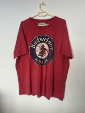 Men red budweiser t - ‘budweiser’,