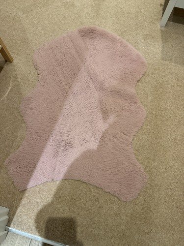 Pink dunelm shaggy - pink,