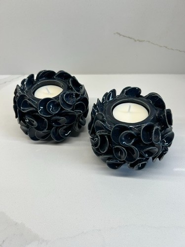 Two tea light holders - two,