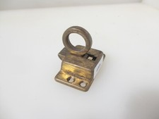Vintage Sprung Brass Lock Old Cupboard Window Transom Fastener Antique Gilt