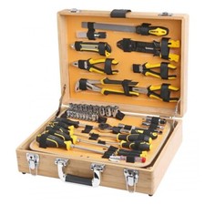 Tool Set Bamboo Case. tool kit