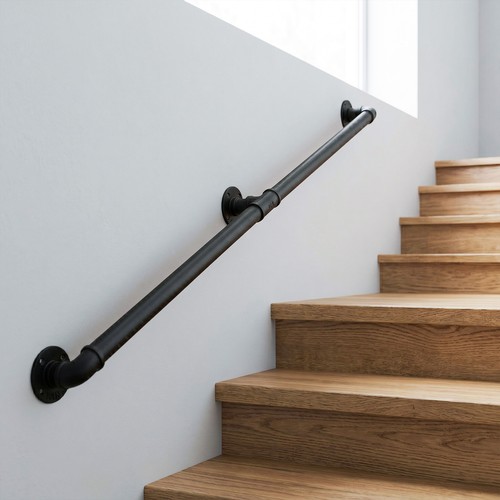 150cm pipe stair handrail - stair,