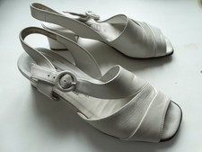 Silver/grey Gabor slingback