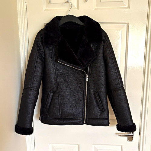 Women black shearling - black,