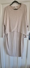 H&M Beige Mama Maternity Dress Size Large, So Soft And Comfortable Worn Once.