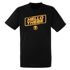 Star Wars HELLO THERE Obi-Wan Kenobi Black T-shirt Jedi Order Childs adults