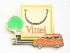 M662) Vittel mineral bottled water red car badge tie lapel pin 