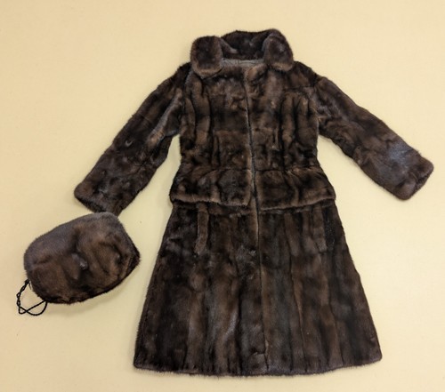 Vintage dark brown fur - fur, coat