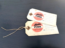 2 Original Aladdin Pink 'The Premier Paraffin' label/Garage/Delivery Tanker/Shop