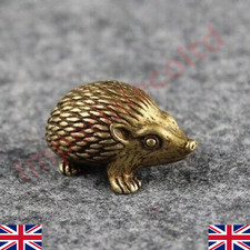Brass Hedgehog Animal Statue Small Sculpture Tabletop Figurine Home Decor Gifts