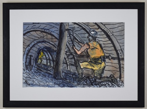 Miner setting pit - setting, a