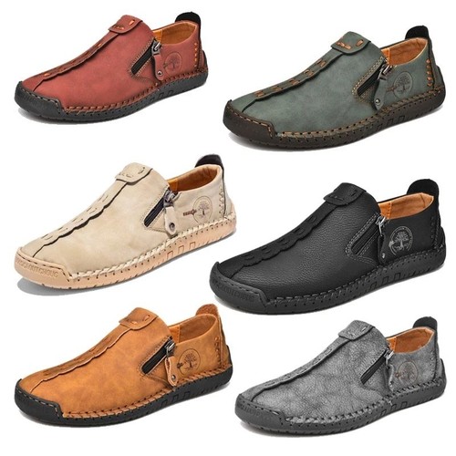 Mens leather slip walking - mens,