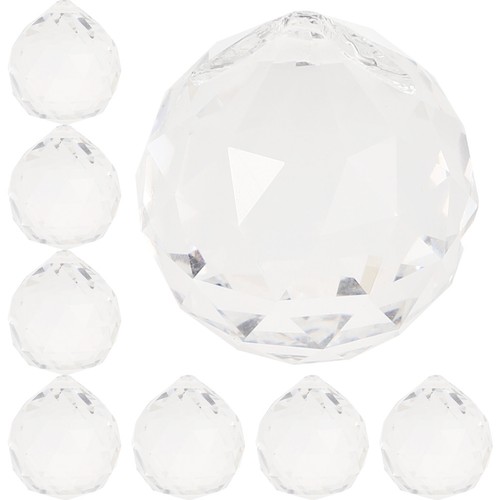 Clear crystal ball - crystal, pendant