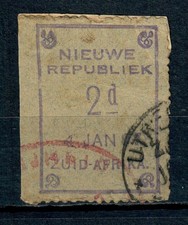 New Republic 1887 2d Violet Fine Used on Piece (Printing Date 4 Jan 1887)