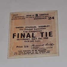 Wolverhampton Wanderers v Blackburn Rovers 1960 FA Cup Final Ticket - Mint