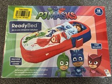 PJ Masks ReadyBed All-In-One Kids Inflatable Sleepover Bed – Pump Included