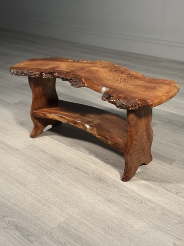 Burr elm natural coffee - burr, table