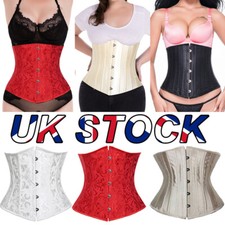 Jacquard Underbust Corset Tops Waist Training Burlesques Boned Bustier Cinchers