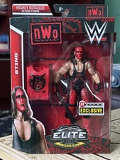 WWE Elite Ringside Exclusive nWo Wolfpac Sting Wrestling Figure NEW + Defender