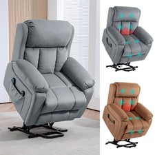 Riser and Recliner Chair with Vibration Massage and Heat for the Elderly