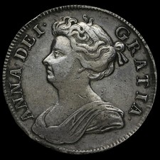 1709 Queen Anne Early Milled