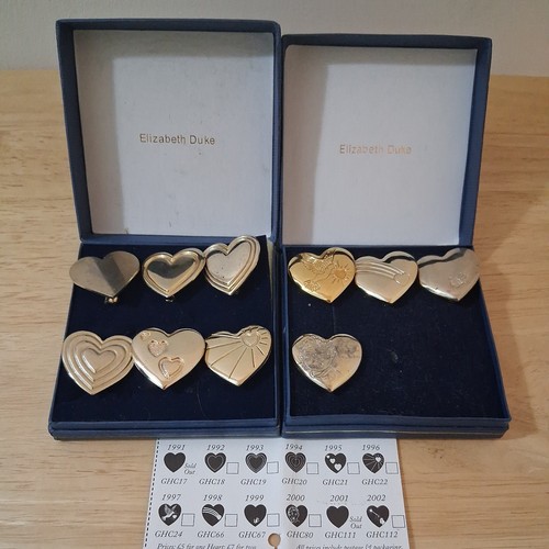 Variety club gold heart badges - gold,