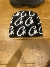 Cortiez Beanie Black With White Logos All Over It Very Good Condition