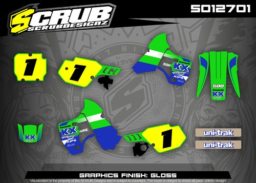 Graphics kit kawasaki - kawasaki, kx500