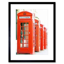 Photo Telephone Box Kiosk Red