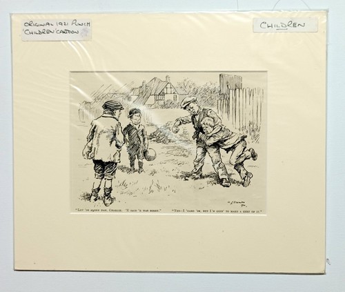 Punch cartoon drawing print - cartoon,