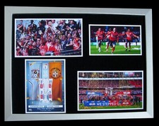 LUTON TOWN PLAY OFF FINAL 2023 LTD FRAMED DISPLAY+PREMIER LEAGUE+FAST WORLD SHIP