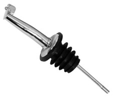 Bottle Speed Pourer with Flip Lid Pack of 12 Freeflow Metal Bar Spirit Pourers