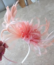 Customised Feather Hair Fascinator on Headband Wedding Royal Ascot Races Bespoke