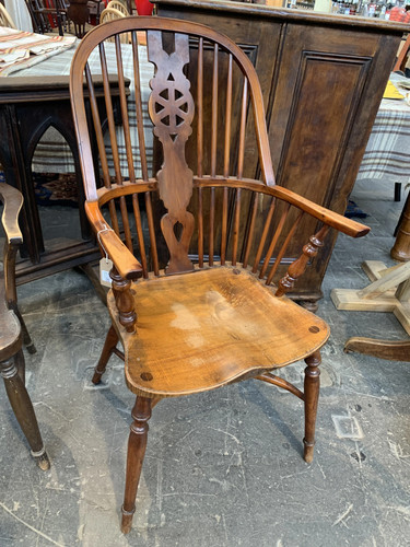 Antique windsor chair with - antique,