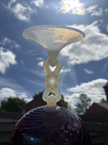Vintage opalescent stem empoli - opalescent,