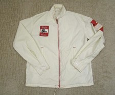 Vintage Winston Rodeo Awards Jacket Mens Medium White Western Zip Cowboy 80s