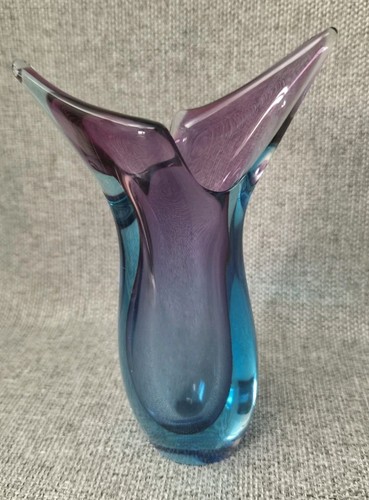 Murano fish tail glass vase - fish,