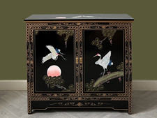 Chinese hand painted cabinet - chinese,