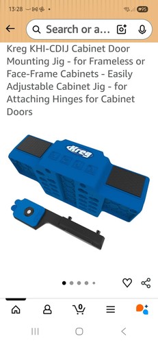 Kreg cupboard door - cupboard, jig: